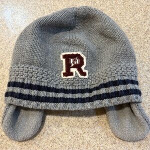 Gray Knit Kids Hat with Ear Flaps